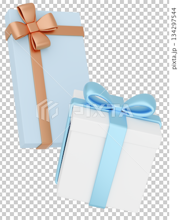 3Dイラスト_プレゼント_カラフル 3Dイラスト_プレゼント_カラフル 134297544