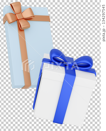 3Dイラスト_プレゼント_カラフル 3Dイラスト_プレゼント_カラフル 134297545