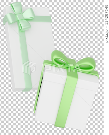 3Dイラスト_プレゼント_カラフル 134297549