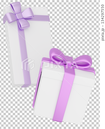 3Dイラスト_プレゼント_カラフル 134297550