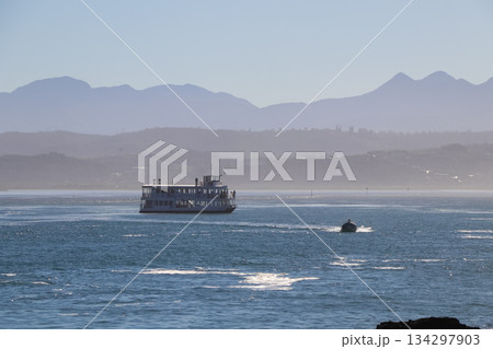 Knysna River Lagoon With Ferry & Small Powerboat Knysna River Lagoon With Ferry & Small Powerboat 134297903