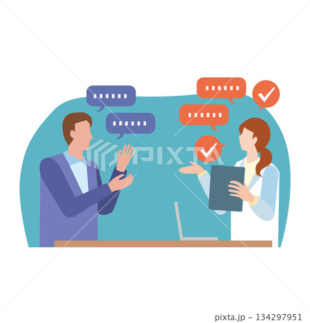 カウンセリングを受ける男性 134297951