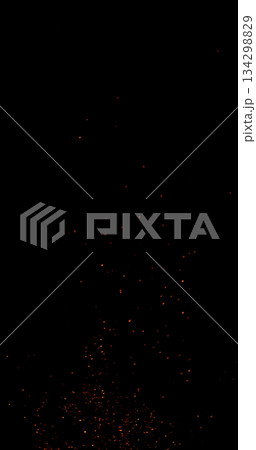 Realistic fire sparks flying through the air, isolated on a black background. Perfect as a cinematic VFX overlay, fire particles effect or visual element. Realistic fire sparks flying through the air, isolated on a black background. Perfect as a cinematic VFX overlay, fire particles effect or visual element. 134298829