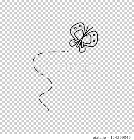 A butterfly is flying in a straight line A butterfly is flying in a straight line 134299049