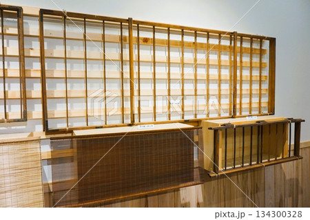 道の駅おがわまち　伝統工芸施設　タガ　桁　気球紙大判 134300328