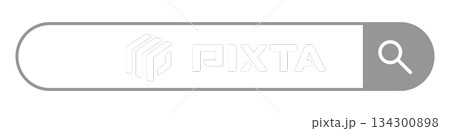 検索窓・検索バーのイラスト素材　Search bar illustration 134300898