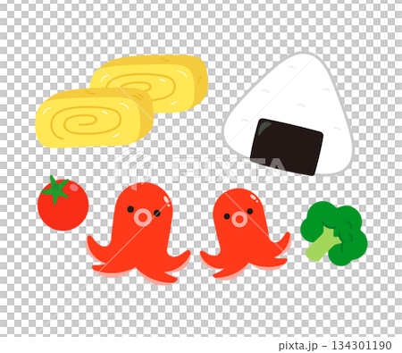 Lunch box contents set 134301190