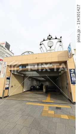 東京メトロ半蔵門線の錦糸町駅A1番出入口、エスカレーターが設置 東京メトロ半蔵門線の錦糸町駅A1番出入口、エスカレーターが設置 134301427