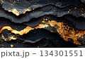 金箔黒和紙背景 134301551
