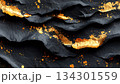 金箔黒和紙背景 134301559