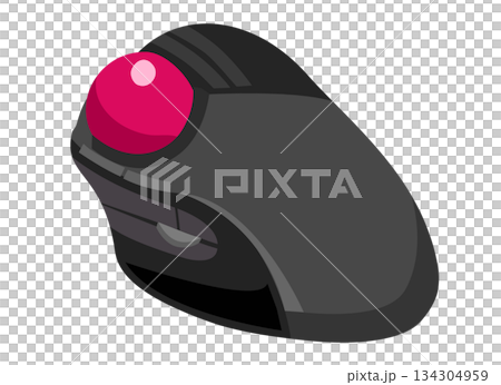 トラックボールマウスのイラスト 134304959