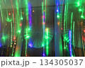 Abstract background where image shows light trails from garlands 134305037