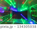 Abstract background where image shows light trails from garlands 134305038
