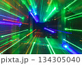 Abstract background where image shows light trails from garlands 134305040