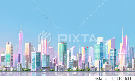 Minimal modern cityscape background with clean lines and geometric shapes. Minimal modern cityscape background with clean lines and geometric shapes. 134305631