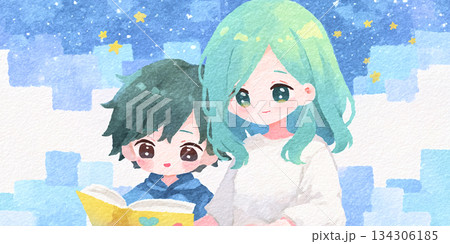 絵本の読み聞かせ 134306185