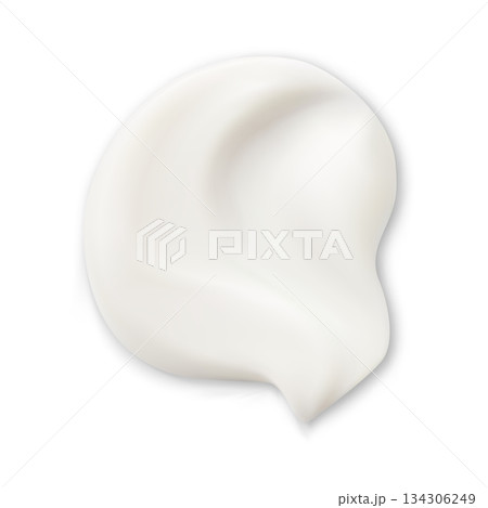 Cosmetic texture swatch, facial product gel smear Cosmetic texture swatch, facial product gel smear 134306249