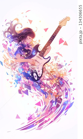 演奏する女の子 演奏する女の子 134306655