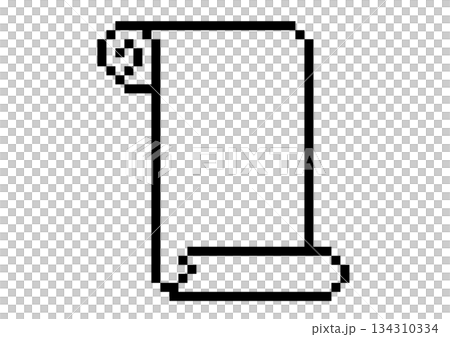 捲軸和羊皮紙像素藝術 134310334
