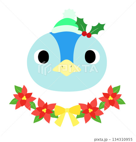 可愛いペンギンのマーク 冬のクリスマス 可愛いペンギンのマーク 冬のクリスマス 134310955