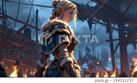 AI生成 女戦士 AI生成 女戦士 134311237