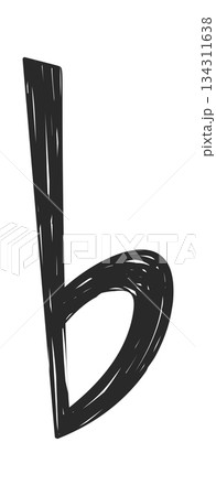 Flat musical symbol simple doodle 134311638