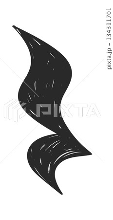 Hand drawn music sound symbol Hand drawn music sound symbol 134311701