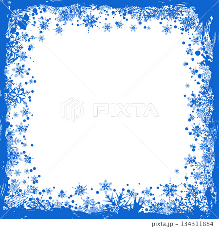 Christmas and New Year Frame 134311884