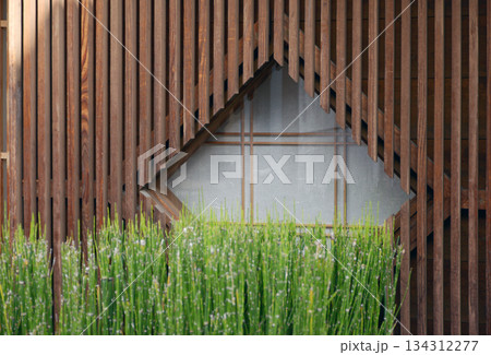 街角の風景　スケッチ写真 134312277