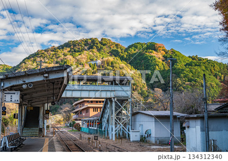 関西本線笠置駅構内風景 京都府笠置町 関西本線笠置駅構内風景 京都府笠置町 134312340