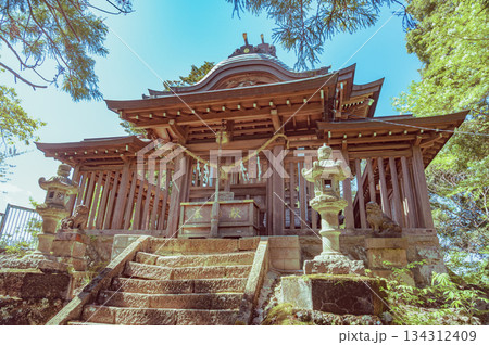 茨城　西金砂神社の本殿 134312409