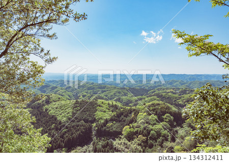 茨城 西金砂山山頂からの景色 茨城 西金砂山山頂からの景色 134312411