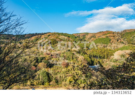 冬の笠置の山間集落　京都府笠置町 134313652
