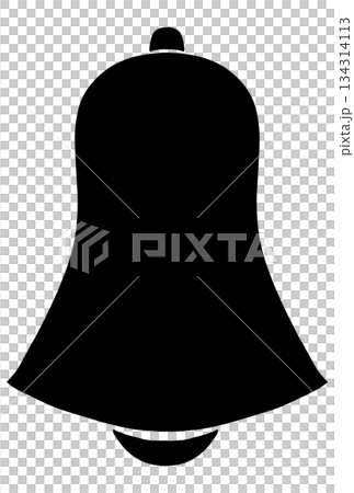 一個簡單的黑色鈴鐺插圖 134314113