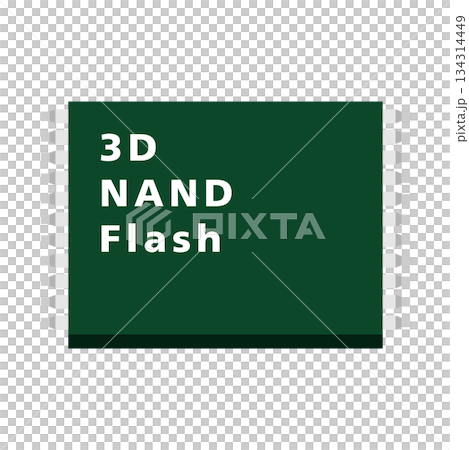 Basic structure of 3D NAND flash memory Basic structure of 3D NAND flash memory 134314449