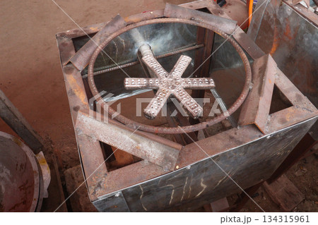 gas stove on kitchen for cooking 134315961