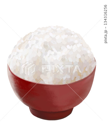 丼ご飯（特盛り）赤椀 134316256