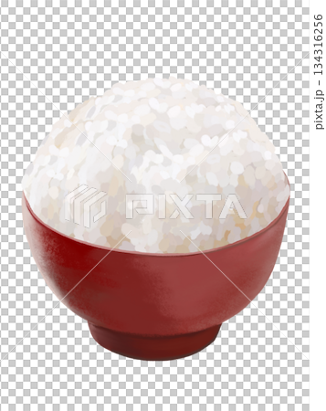 丼ご飯（特盛り）赤椀 134316256