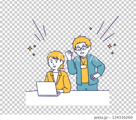 Image illustration of business scene 134316260