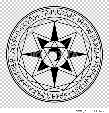 魔法陣(黒) 魔法陣(黒) 134316270