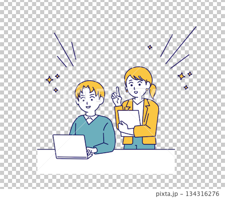 業務場景的圖像插圖 134316276