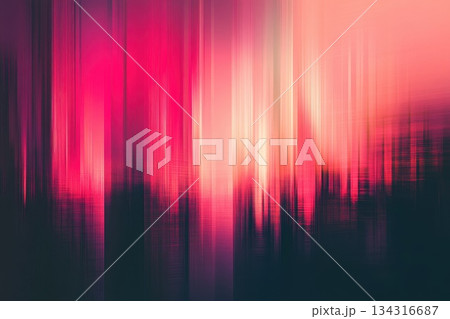 Abstract Futuristic Dreamscape with Vibrant Colors and Technology Inspired Elements 134316687