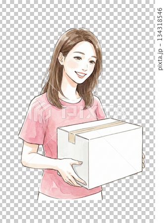 收包裹的送貨員 收包裹的送貨員 134318546