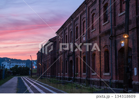 《京都府》舞鶴赤れんがパークの夜景 134318609
