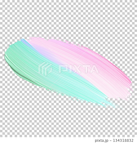 粉紅色和淺藍色刷子材料 134318832