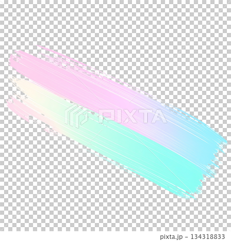 粉紅色和淺藍色刷子材料 134318833