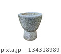 Traditional Korean Stone Mortar (Jeolgutong) isolated on white background 134318989