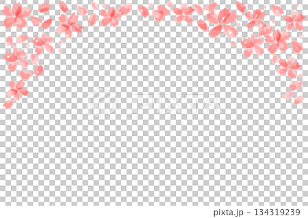 Soft watercolor material series | Cherry blossom header Soft watercolor material series | Cherry blossom header 134319239