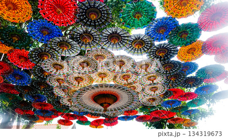 beautiful views of umbrellas to beautify the outdoors beautiful views of umbrellas to beautify the outdoors 134319673
