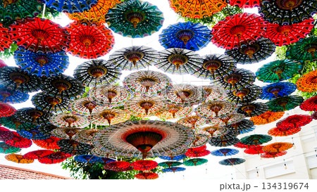 beautiful views of umbrellas to beautify the outdoors beautiful views of umbrellas to beautify the outdoors 134319674